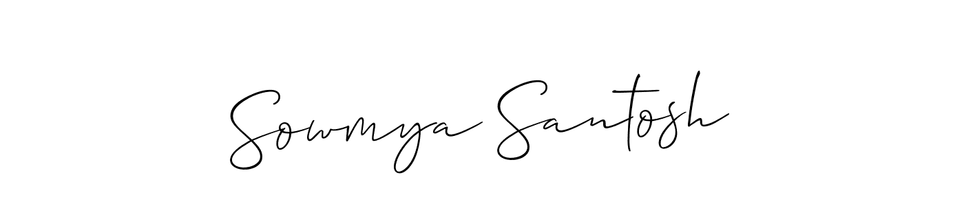 Once you've used our free online signature maker to create your best signature Allison_Script style, it's time to enjoy all of the benefits that Sowmya Santosh name signing documents. Sowmya Santosh signature style 2 images and pictures png