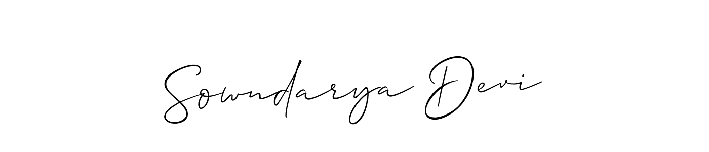 Make a beautiful signature design for name Sowndarya Devi. Use this online signature maker to create a handwritten signature for free. Sowndarya Devi signature style 2 images and pictures png