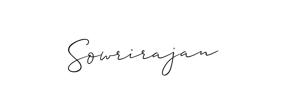 Make a beautiful signature design for name Sowrirajan. With this signature (Allison_Script) style, you can create a handwritten signature for free. Sowrirajan signature style 2 images and pictures png