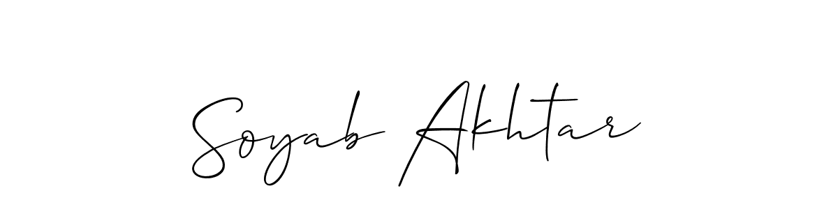 How to Draw Soyab Akhtar signature style? Allison_Script is a latest design signature styles for name Soyab Akhtar. Soyab Akhtar signature style 2 images and pictures png