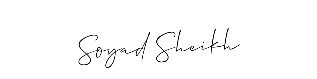 Allison_Script is a professional signature style that is perfect for those who want to add a touch of class to their signature. It is also a great choice for those who want to make their signature more unique. Get Soyad Sheikh name to fancy signature for free. Soyad Sheikh signature style 2 images and pictures png