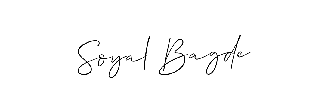 Once you've used our free online signature maker to create your best signature Allison_Script style, it's time to enjoy all of the benefits that Soyal Bagde name signing documents. Soyal Bagde signature style 2 images and pictures png