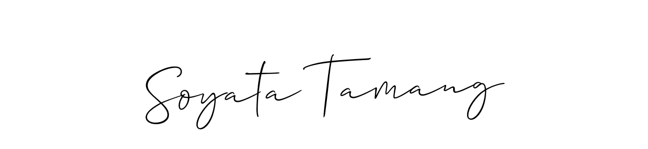 How to Draw Soyata Tamang signature style? Allison_Script is a latest design signature styles for name Soyata Tamang. Soyata Tamang signature style 2 images and pictures png