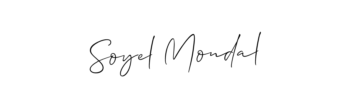 Allison_Script is a professional signature style that is perfect for those who want to add a touch of class to their signature. It is also a great choice for those who want to make their signature more unique. Get Soyel Mondal name to fancy signature for free. Soyel Mondal signature style 2 images and pictures png