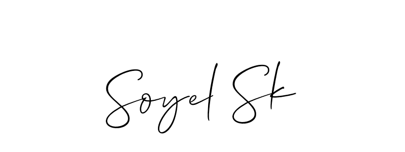 You can use this online signature creator to create a handwritten signature for the name Soyel Sk. This is the best online autograph maker. Soyel Sk signature style 2 images and pictures png