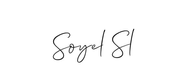 Also You can easily find your signature by using the search form. We will create Soyel Sl name handwritten signature images for you free of cost using Allison_Script sign style. Soyel Sl signature style 2 images and pictures png