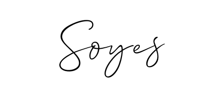 Create a personalized artistic stamp with Soyes in Allison_Script font. Perfect for visual artists, designers, and influencers. Soyes signature style 2 images and pictures png