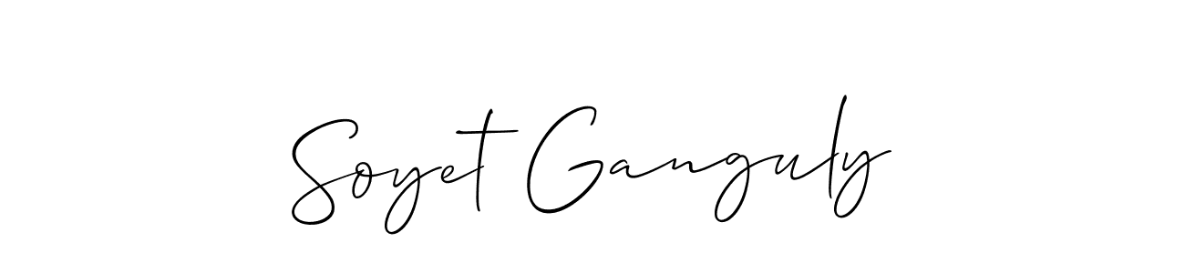 Similarly Allison_Script is the best handwritten signature design. Signature creator online .You can use it as an online autograph creator for name Soyet Ganguly. Soyet Ganguly signature style 2 images and pictures png