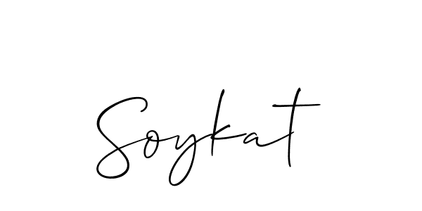 if you are searching for the best signature style for your name Soykat. so please give up your signature search. here we have designed multiple signature styles  using Allison_Script. Soykat signature style 2 images and pictures png