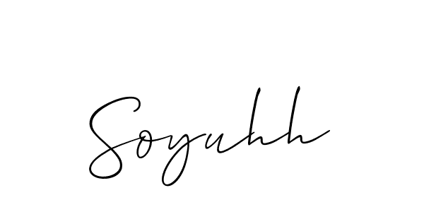 Allison_Script is a professional signature style that is perfect for those who want to add a touch of class to their signature. It is also a great choice for those who want to make their signature more unique. Get Soyuhh name to fancy signature for free. Soyuhh signature style 2 images and pictures png