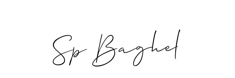 Allison_Script is a professional signature style that is perfect for those who want to add a touch of class to their signature. It is also a great choice for those who want to make their signature more unique. Get Sp Baghel name to fancy signature for free. Sp Baghel signature style 2 images and pictures png