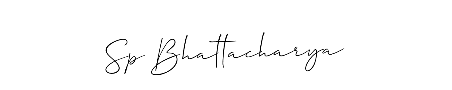 Also we have Sp Bhattacharya name is the best signature style. Create professional handwritten signature collection using Allison_Script autograph style. Sp Bhattacharya signature style 2 images and pictures png