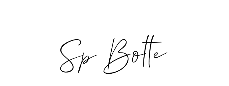 How to make Sp Bolte name signature. Use Allison_Script style for creating short signs online. This is the latest handwritten sign. Sp Bolte signature style 2 images and pictures png