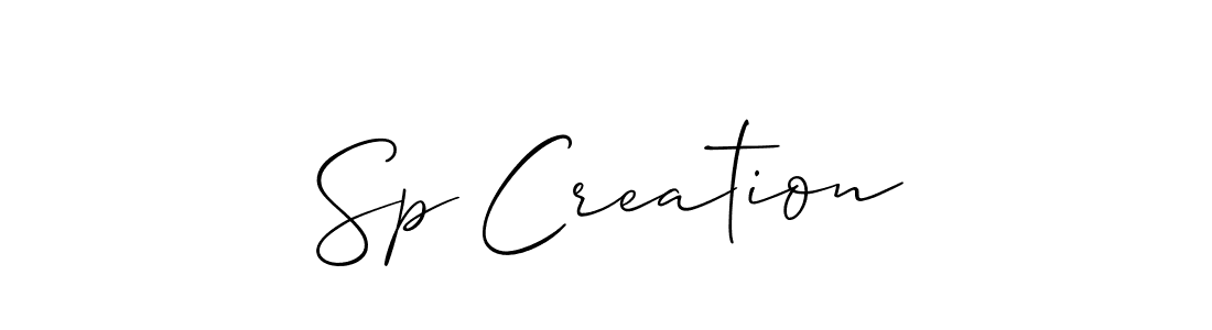 Sp Creation stylish signature style. Best Handwritten Sign (Allison_Script) for my name. Handwritten Signature Collection Ideas for my name Sp Creation. Sp Creation signature style 2 images and pictures png