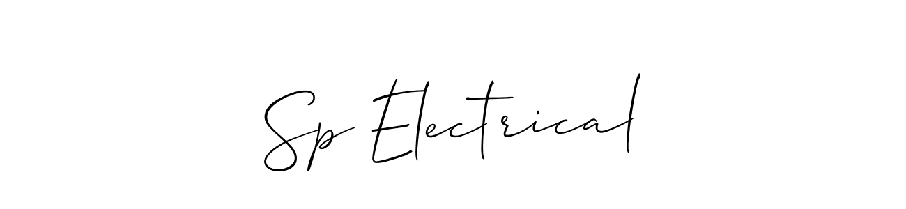 How to Draw Sp Electrical signature style? Allison_Script is a latest design signature styles for name Sp Electrical. Sp Electrical signature style 2 images and pictures png