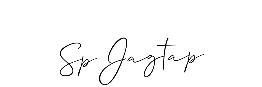 How to make Sp Jagtap signature? Allison_Script is a professional autograph style. Create handwritten signature for Sp Jagtap name. Sp Jagtap signature style 2 images and pictures png