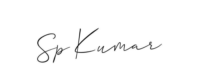 How to make Sp Kumar signature? Allison_Script is a professional autograph style. Create handwritten signature for Sp Kumar name. Sp Kumar signature style 2 images and pictures png