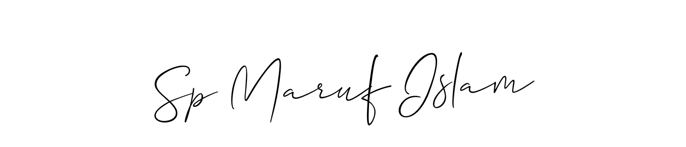 It looks lik you need a new signature style for name Sp Maruf Islam. Design unique handwritten (Allison_Script) signature with our free signature maker in just a few clicks. Sp Maruf Islam signature style 2 images and pictures png