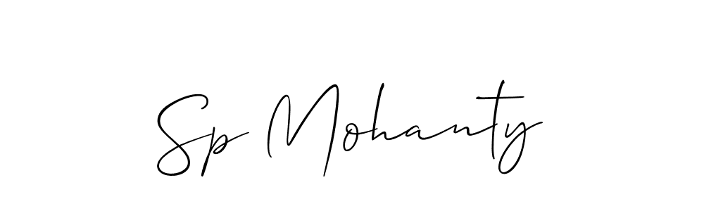 Use a signature maker to create a handwritten signature online. With this signature software, you can design (Allison_Script) your own signature for name Sp Mohanty. Sp Mohanty signature style 2 images and pictures png