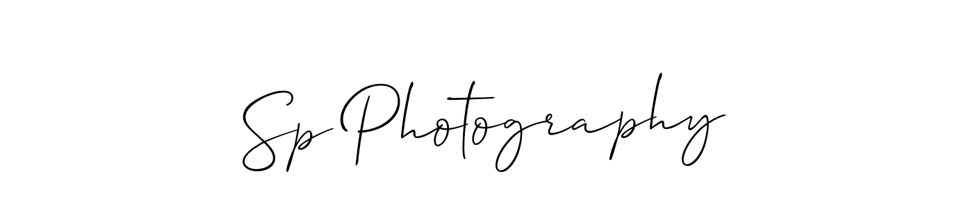 Similarly Allison_Script is the best handwritten signature design. Signature creator online .You can use it as an online autograph creator for name Sp Photography. Sp Photography signature style 2 images and pictures png