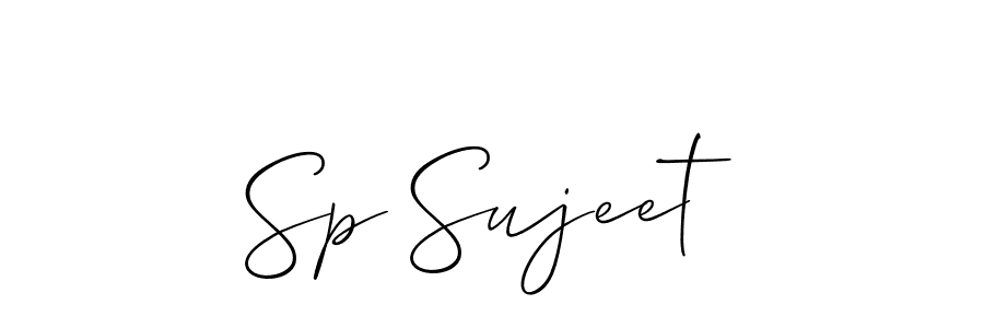 Sp Sujeet stylish signature style. Best Handwritten Sign (Allison_Script) for my name. Handwritten Signature Collection Ideas for my name Sp Sujeet. Sp Sujeet signature style 2 images and pictures png