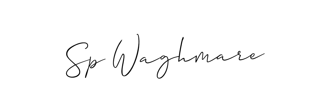 This is the best signature style for the Sp Waghmare name. Also you like these signature font (Allison_Script). Mix name signature. Sp Waghmare signature style 2 images and pictures png