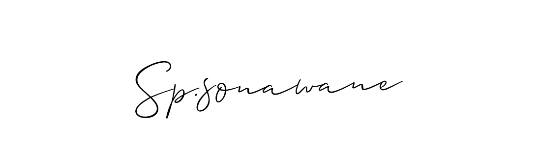 Sp.sonawane stylish signature style. Best Handwritten Sign (Allison_Script) for my name. Handwritten Signature Collection Ideas for my name Sp.sonawane. Sp.sonawane signature style 2 images and pictures png