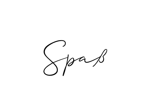 Create a beautiful signature design for name Spaß. With this signature (Allison_Script) fonts, you can make a handwritten signature for free. Spaß signature style 2 images and pictures png