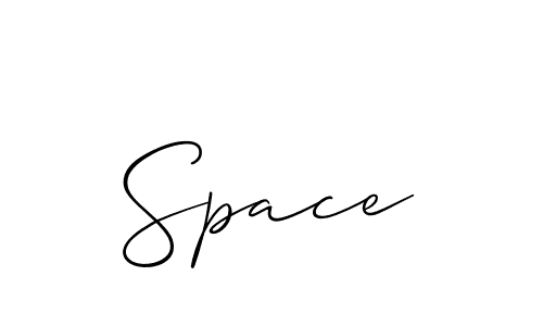 Design your own signature with our free online signature maker. With this signature software, you can create a handwritten (Allison_Script) signature for name Space. Space signature style 2 images and pictures png