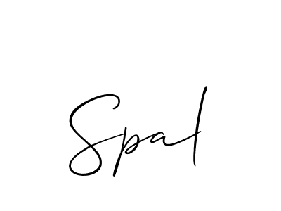 The best way (Allison_Script) to make a short signature is to pick only two or three words in your name. The name Spal include a total of six letters. For converting this name. Spal signature style 2 images and pictures png