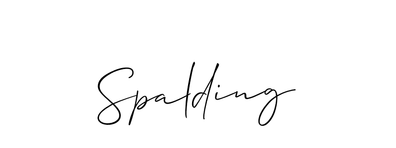 if you are searching for the best signature style for your name Spalding. so please give up your signature search. here we have designed multiple signature styles  using Allison_Script. Spalding signature style 2 images and pictures png