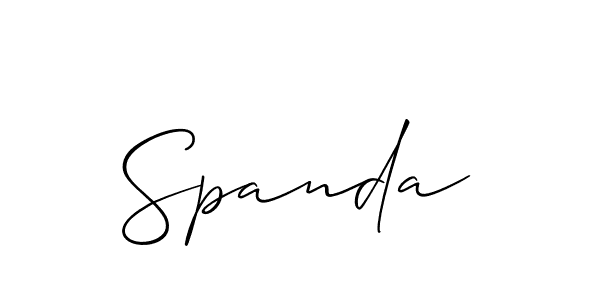 Similarly Allison_Script is the best handwritten signature design. Signature creator online .You can use it as an online autograph creator for name Spanda. Spanda signature style 2 images and pictures png