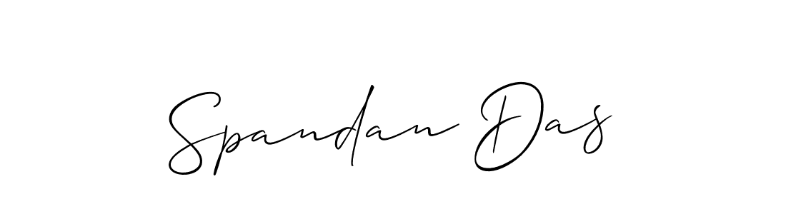 Also we have Spandan Das name is the best signature style. Create professional handwritten signature collection using Allison_Script autograph style. Spandan Das signature style 2 images and pictures png