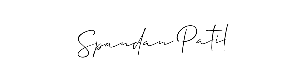 Best and Professional Signature Style for Spandan Patil. Allison_Script Best Signature Style Collection. Spandan Patil signature style 2 images and pictures png