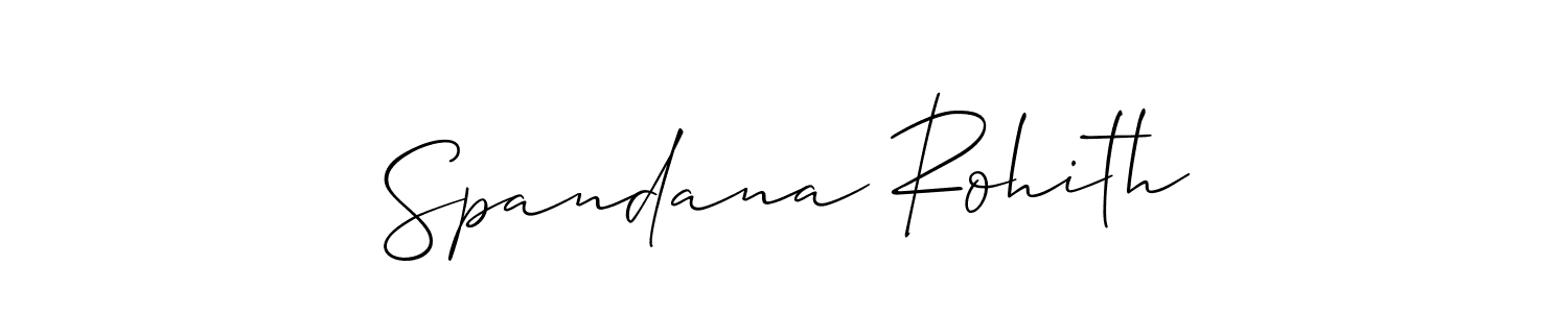 Make a beautiful signature design for name Spandana Rohith. With this signature (Allison_Script) style, you can create a handwritten signature for free. Spandana Rohith signature style 2 images and pictures png