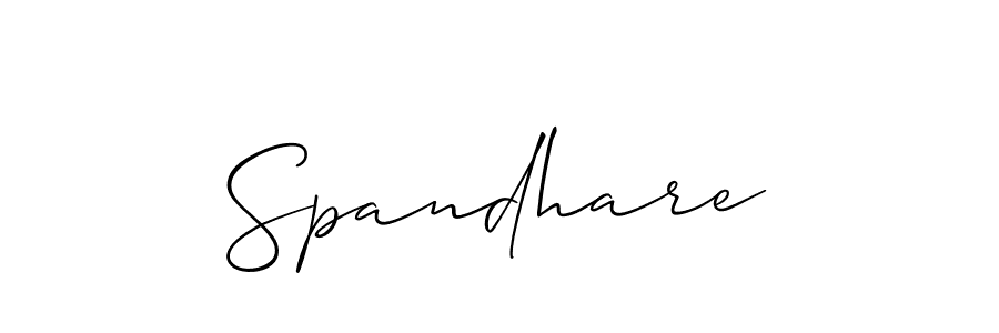 The best way (Allison_Script) to make a short signature is to pick only two or three words in your name. The name Spandhare include a total of six letters. For converting this name. Spandhare signature style 2 images and pictures png