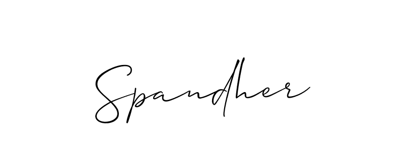 Allison_Script is a professional signature style that is perfect for those who want to add a touch of class to their signature. It is also a great choice for those who want to make their signature more unique. Get Spandher name to fancy signature for free. Spandher signature style 2 images and pictures png