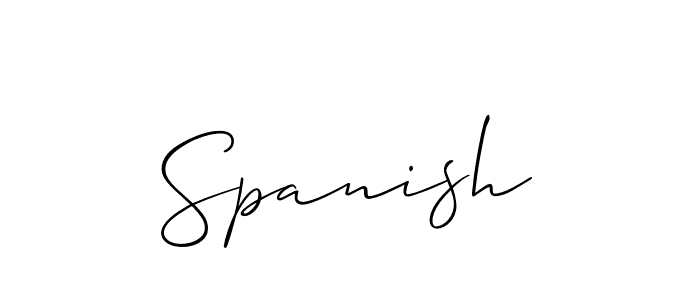 It looks lik you need a new signature style for name Spanish. Design unique handwritten (Allison_Script) signature with our free signature maker in just a few clicks. Spanish signature style 2 images and pictures png