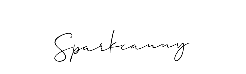 How to Draw Sparkcanny signature style? Allison_Script is a latest design signature styles for name Sparkcanny. Sparkcanny signature style 2 images and pictures png