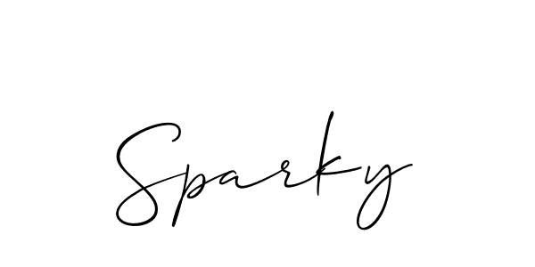 Also You can easily find your signature by using the search form. We will create Sparky name handwritten signature images for you free of cost using Allison_Script sign style. Sparky signature style 2 images and pictures png