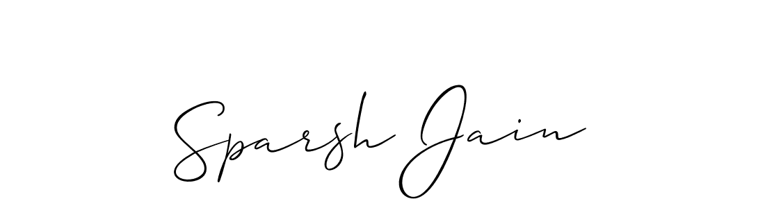 It looks lik you need a new signature style for name Sparsh Jain. Design unique handwritten (Allison_Script) signature with our free signature maker in just a few clicks. Sparsh Jain signature style 2 images and pictures png