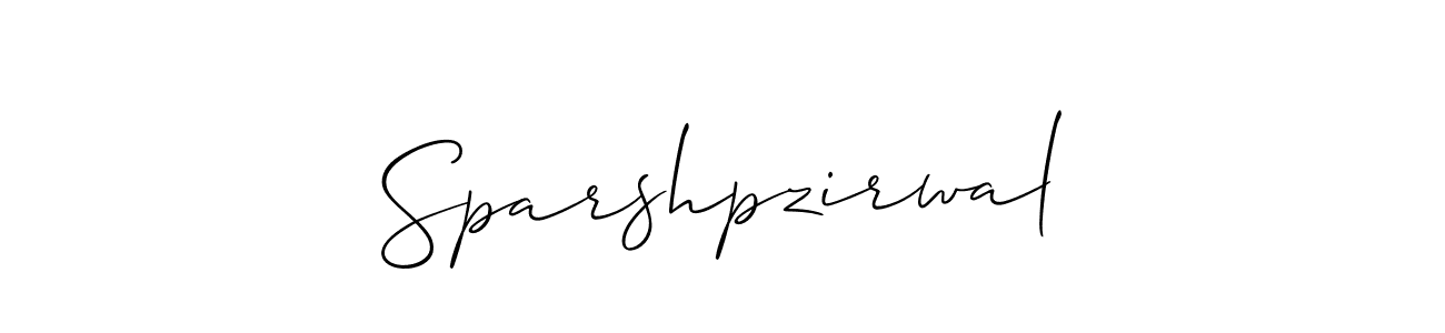 Best and Professional Signature Style for Sparshpzirwal. Allison_Script Best Signature Style Collection. Sparshpzirwal signature style 2 images and pictures png