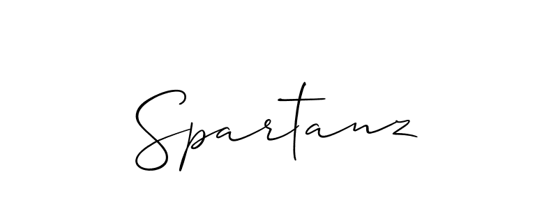 How to Draw Spartanz signature style? Allison_Script is a latest design signature styles for name Spartanz. Spartanz signature style 2 images and pictures png