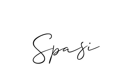 Make a beautiful signature design for name Spasi. Use this online signature maker to create a handwritten signature for free. Spasi signature style 2 images and pictures png