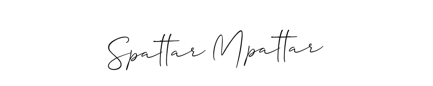 How to Draw Spattar Mpattar signature style? Allison_Script is a latest design signature styles for name Spattar Mpattar. Spattar Mpattar signature style 2 images and pictures png
