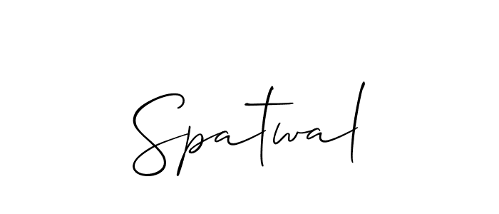 Best and Professional Signature Style for Spatwal. Allison_Script Best Signature Style Collection. Spatwal signature style 2 images and pictures png