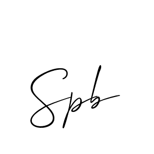 Also we have Spb name is the best signature style. Create professional handwritten signature collection using Allison_Script autograph style. Spb signature style 2 images and pictures png