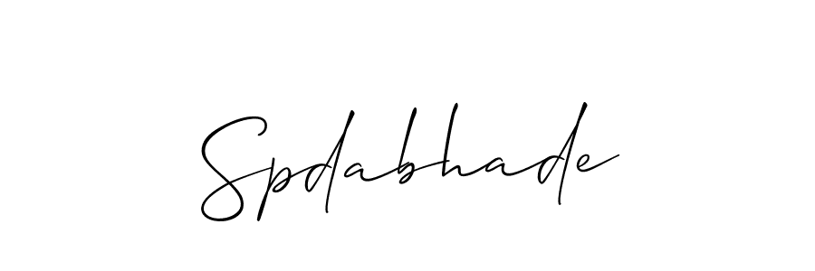 Similarly Allison_Script is the best handwritten signature design. Signature creator online .You can use it as an online autograph creator for name Spdabhade. Spdabhade signature style 2 images and pictures png