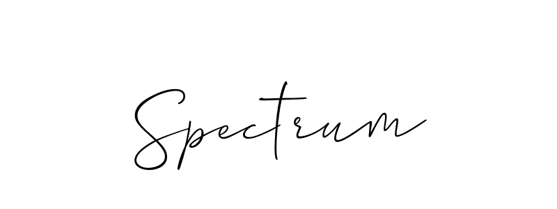 Also You can easily find your signature by using the search form. We will create Spectrum name handwritten signature images for you free of cost using Allison_Script sign style. Spectrum signature style 2 images and pictures png