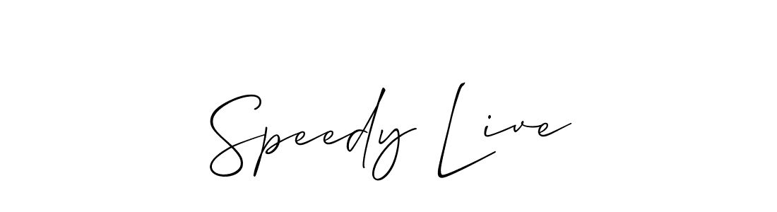 Check out images of Autograph of Speedy Live name. Actor Speedy Live Signature Style. Allison_Script is a professional sign style online. Speedy Live signature style 2 images and pictures png